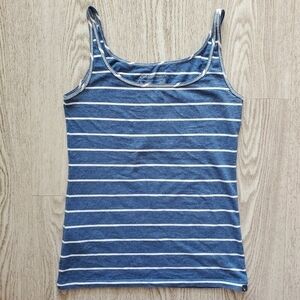 Eddie Bauer Blue Striped Layering Camisole XS